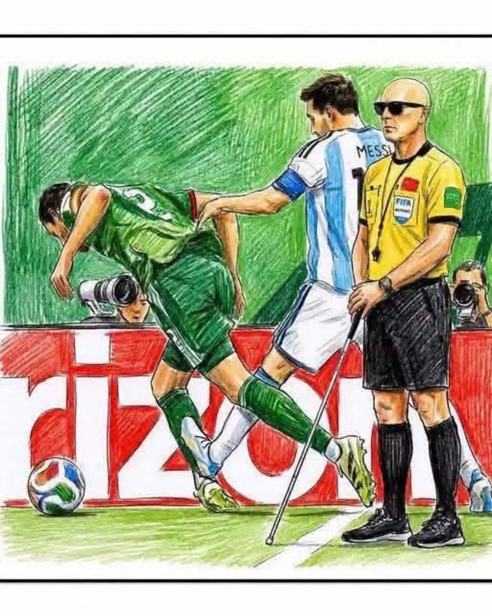 ysnkhll's tweet photo. @FoxNews Until FIFA boy Messi gets a red card for the Algeria match I’m totally fine with this. https://t.co/23zPHOjgpN