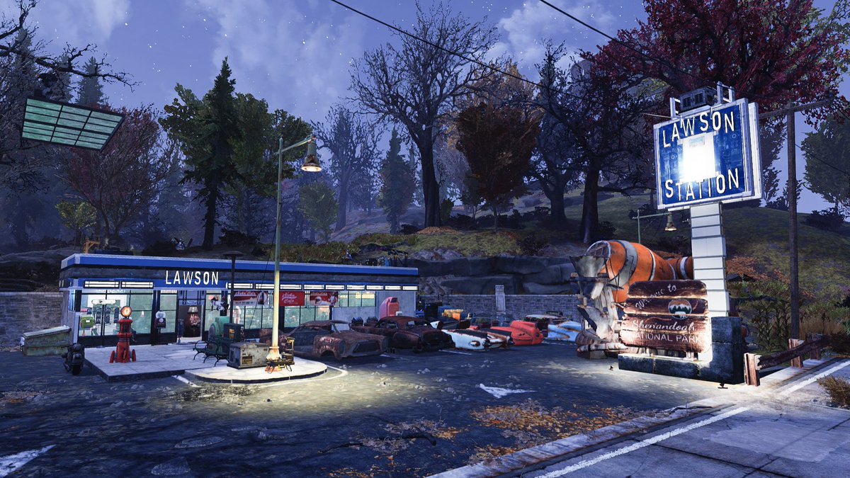 LeftKee's tweet photo. ローソンがあったw  #Fallout76 https://t.co/am51f79u2o