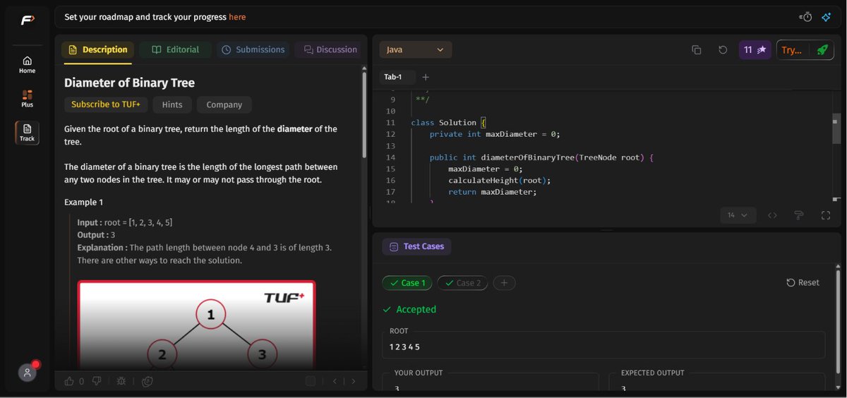 swetha_586's tweet photo. Day 36/45 ✅

🔹 Level Order Traversal
🔹 Maximum Depth of Binary Tree
🔹 Diameter of Binary Tree
🔹 Check for Balanced Binary Tree
Growing deeper into trees, one level at a time. 🌳🚀
#SDESheetChallenge #DSA @takeUforward_  @striver_79 https://t.co/o52leghq5N