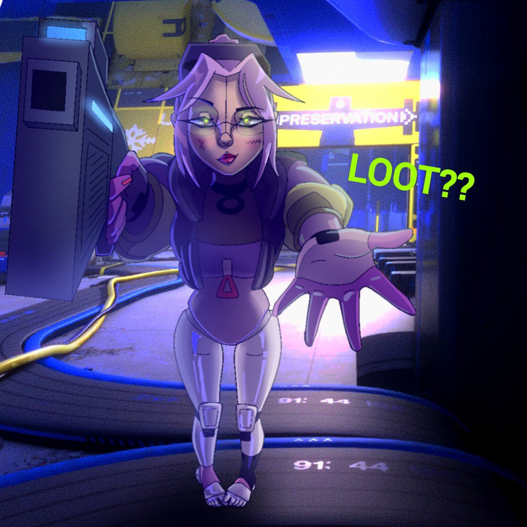 shotsinii's tweet photo. Poor Thief she barely has any loot. please donate 🫴🪙 (That's a lie. She's carrying the best loot in the entire lobby) #marathonthegame More Thief content coming this week 👀 https://t.co/dIKjuh7VQZ