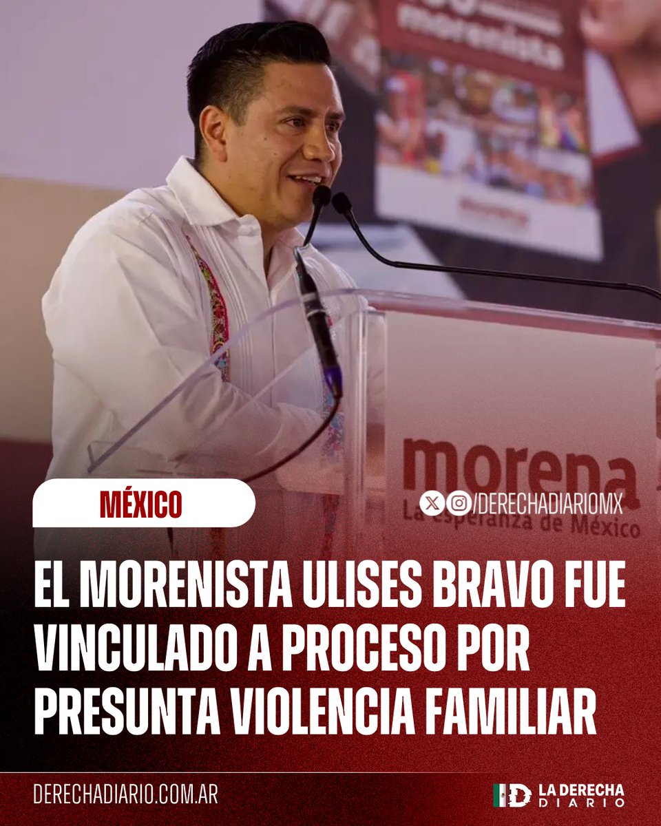 DerechaDiarioMX's tweet photo. 🚨🇲🇽 | VIENE DE FAMILIA: El exdirigente de Morena en Morelos, Ulises Bravo, fue vinculado a proceso por presunta violencia familiar: El desgraciado es medio hermano del miserable Cuauhtémoc Blanco. https://t.co/35i6E3WRR0