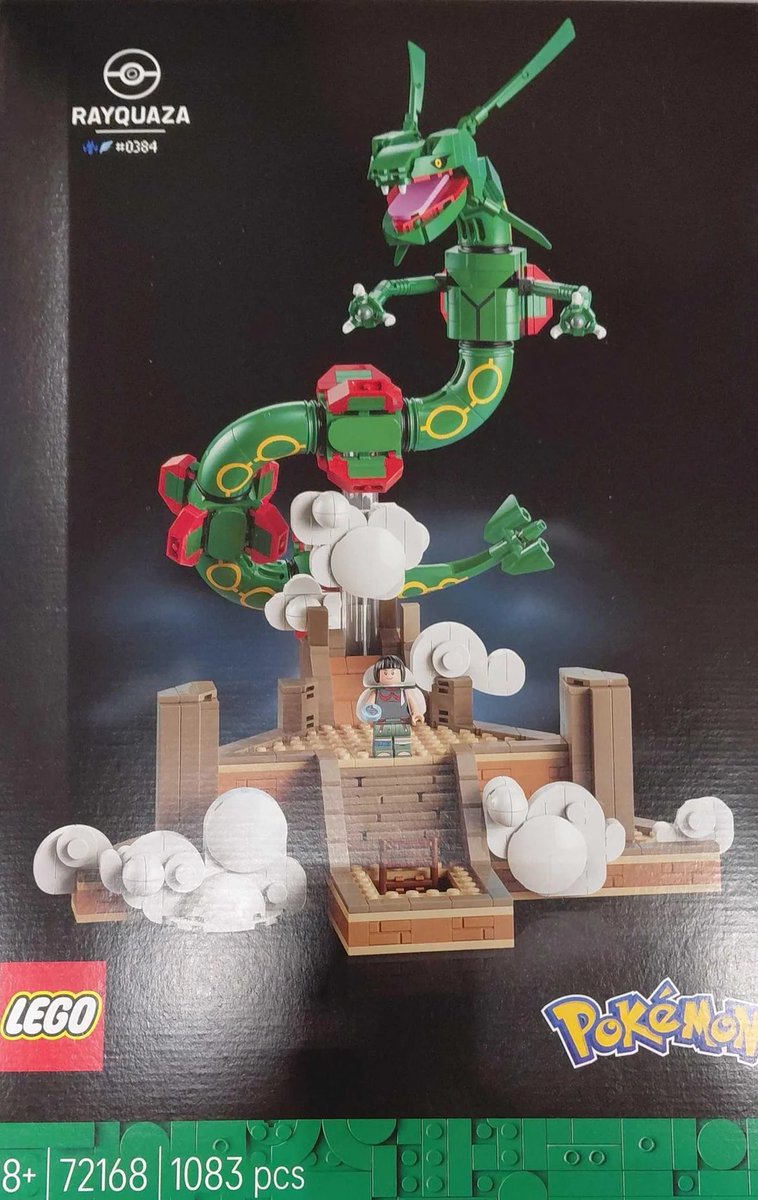 HypeDrop's tweet photo. The Pokémon LEGO Rayquaza set has finally been leaked!!!

Set to be released in August and retail for $129.99 https://t.co/r0uSft5CUZ