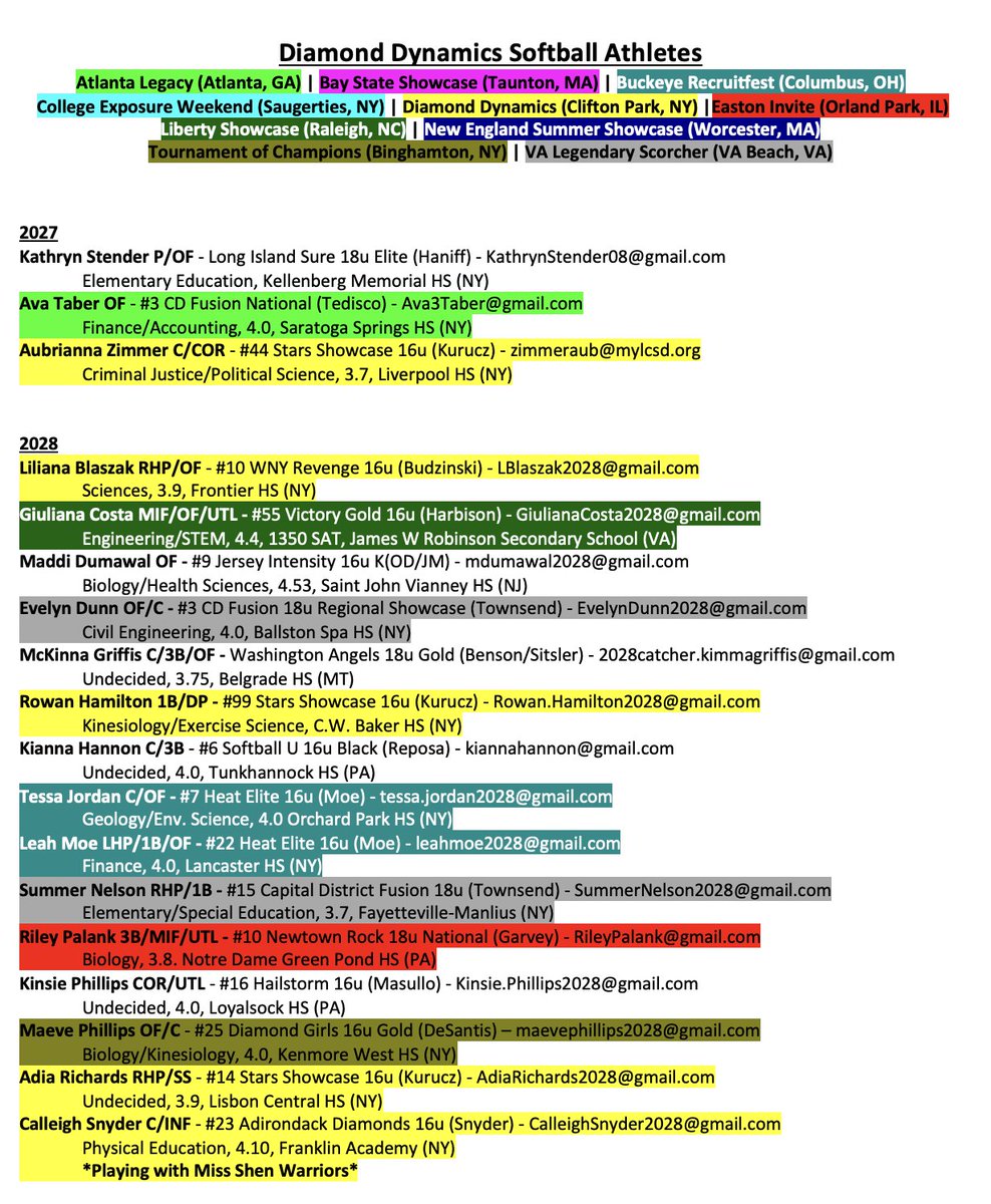 Q_Lewis07's tweet photo. Never a dull moment in July, especially with our athletes out at 10 events this weekend!

I'll be out all weekend at our Diamond Dynamics Softball Events showcase in Clifton Park, NY! 💜🥎@DDSB_Events https://t.co/3iSqZpGnDF