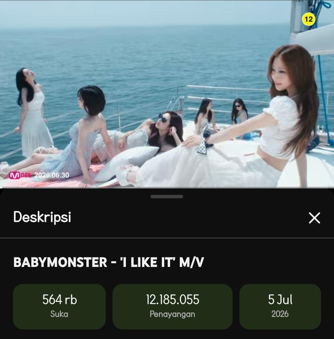 MonstiezVPINA's tweet photo. Good job, Monstiez! We reached 12M views and 564K likes in just 24 hours! Thank you for all your hard work. Let's keep going! 💙🔥

#BABYMONSTER https://t.co/w1gFYdgSio