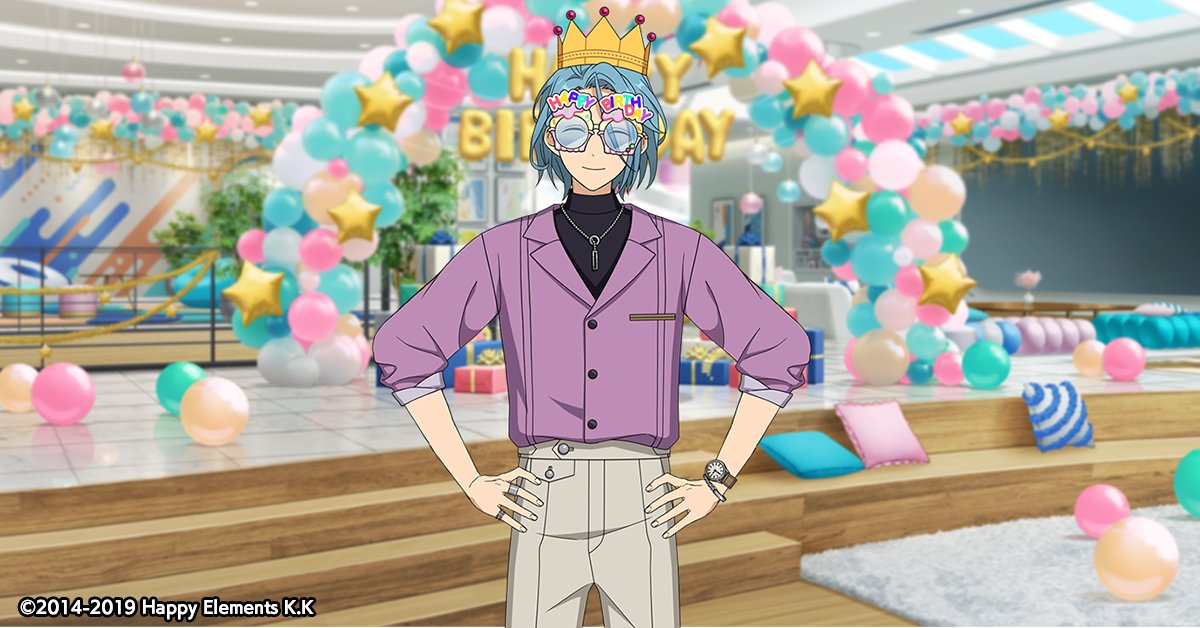 ensemble_stars's tweet photo. 【誕生日のお知らせ】

本日は🎊🎂HiMERUの誕生日！！🎂🎊

キャンペーンを進めてGETできるルーム衣装【バースデーセット】を紹介します♪👕

フェスプロデュース/ライブなどでナイス👍️を集めて、バースデー配信を進めましょう！

#あんスタ #HiMERU誕生祭2026 https://t.co/9JMbvUfUHH