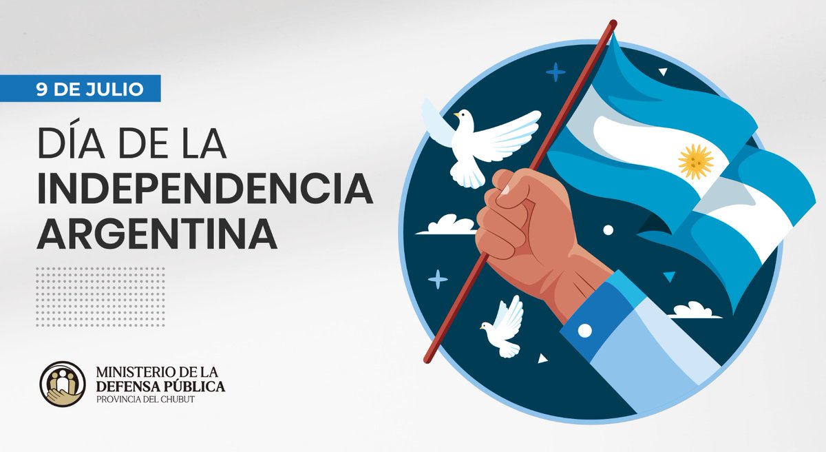 MDPChubut's tweet photo. 🗓️9 de julio
#Díadelaindependencia🇦🇷 https://t.co/CtvB30IuQV