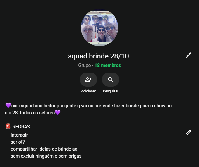 triggdudx's tweet photo. oi gente sei que estou sumidinha aqui mas vim divulgar pra qm quiser entrar!!! se vc vai nesse dia e vai fazer brinde fl cmg ! https://t.co/ljSMpLtDGv