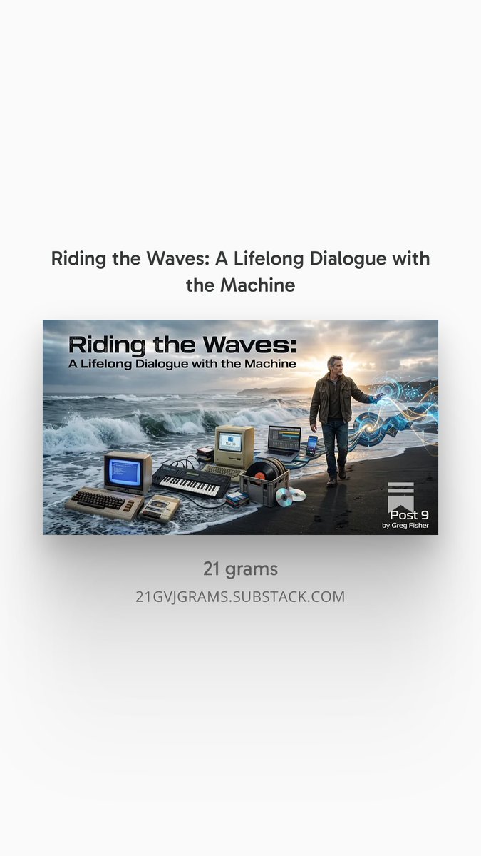 21gramsCa's tweet photo. The ship is leaving the dock, and the gap between Sovereign creators and Shepherded consumers is widening by the hour.

The struggle for cognitive sovereignty is not a brand-new crisis—it’s the ultimate continuation of our creative evolution. Will you steer the machine, or settle for being part of its cargo? 🚩

My latest post for 21 Grams establishes the backstory of how I have been drawn to express my human voice, digitally, up to the era of AI: 👇 https://t.co/LWkumvdRBP
#HomoMachina #GatewayOfTruth #DigitalEvolution #PromptEngineering #AI