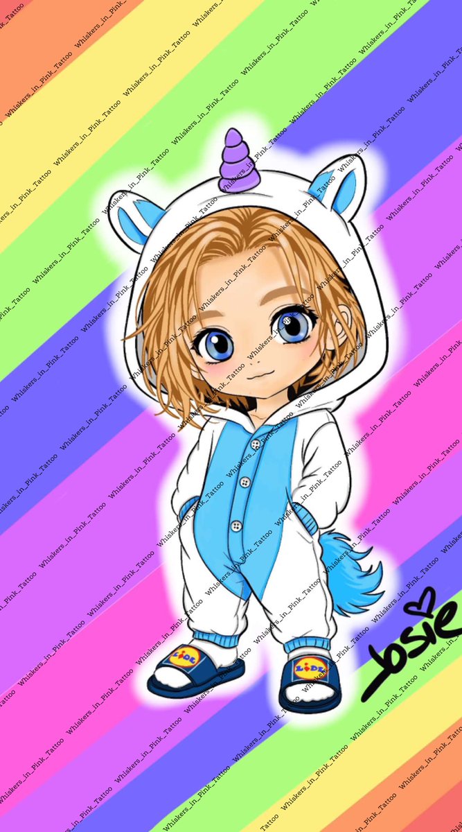 Sunny_Side_Up95's tweet photo. While cleaning, I found a book on How-to-draw Chibi’s andddd… I’m gonna leave this little unicorn Jamie here for you guys! 
Should I make more and make little stickers or is it silly? 🙈 https://t.co/WygOExCI3r