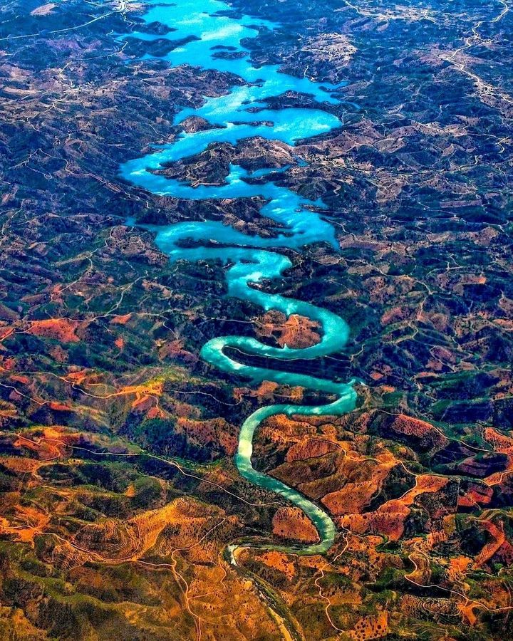 AmazingNature00's tweet photo. The Wondrous Blue Dragon River in Portugal by Steve Richards.✨📸🤩 https://t.co/HMDDl2u5UG
