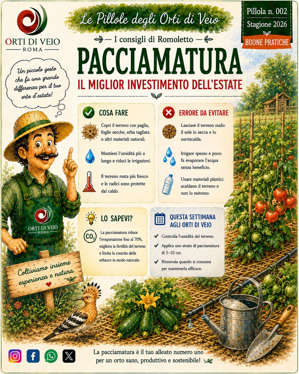 OrtidiVeio's tweet photo. #OrtiDiVeio
#LePilloleDegliOrtiDiVeio
#Romoletto
#Orto
#OrtoUrbano
#Pacciamatura
#Pomodori
#ColtivazioneNaturale
#Giardinaggio
#PolliceVerde
#OrtoBiologico
#Natura
#Roma
#RomaGreen
#ParcoDiVeio https://t.co/diLpGWHoDD