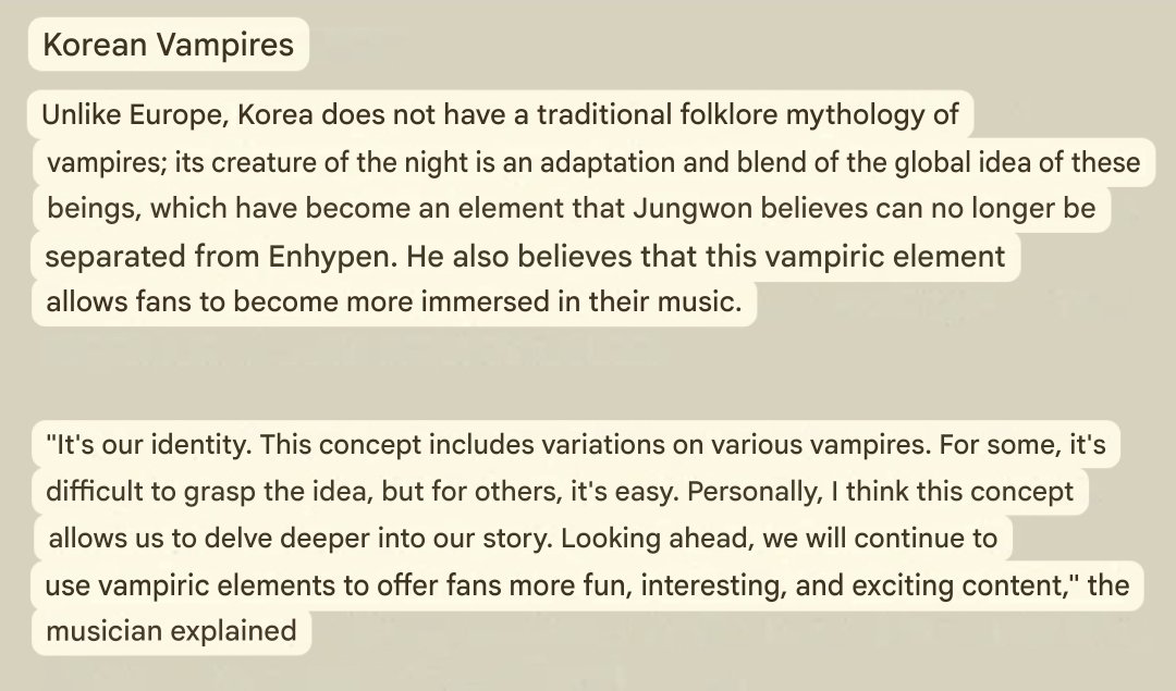 sunghoonus's tweet photo. "I think this concept allows us to delve deeper into our story. Looking ahead, we will continue to use vampiric elements to offer fans more fun, interesting, and exciting content" exactlyyyy he said vampirism can't be separated from enhypen's identity 🩷 https://t.co/GjtGkPmZMb