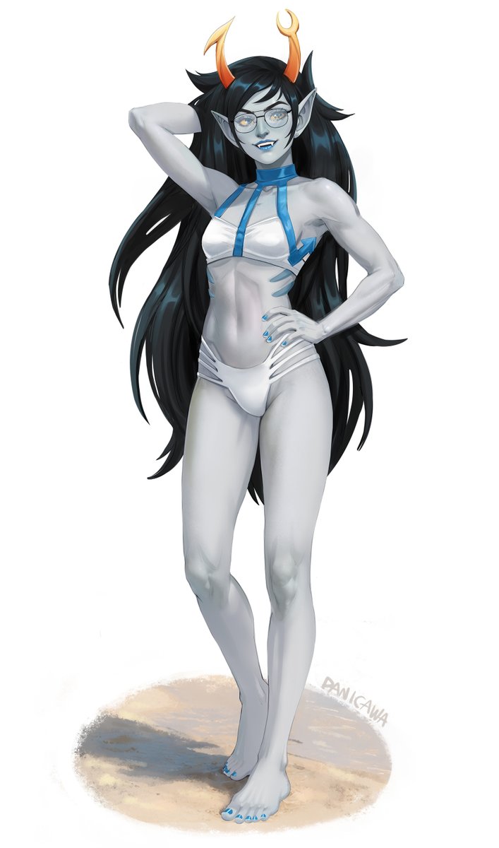 panicawa's tweet photo. Timeskip Beach Episode, now with Vriska #Homestuck https://t.co/8HGZPjmHfE