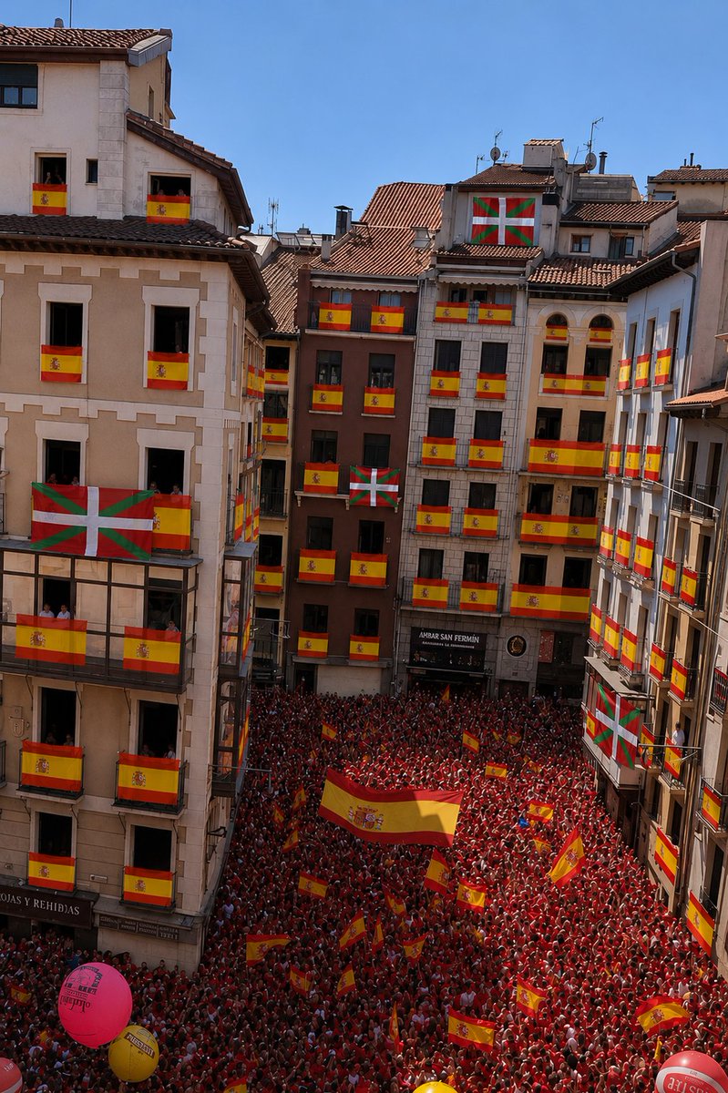 Samaritano2024's tweet photo. Que locura lo de San fermin este año no??? #SanferminesRTVE #SanFermín #SanFermín2026 https://t.co/UUcaMQYITD