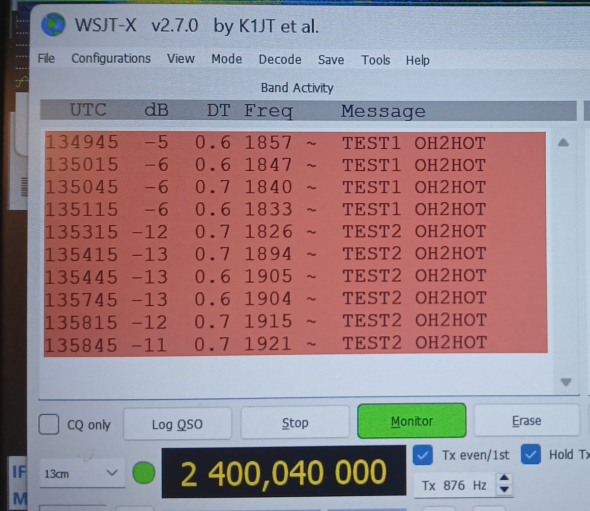 OH2HOT's tweet photo. I found from AliE SE2576 2.4 GHz Bi-directional 1W amplifier and build around it QRP QO-100 Pluto rig which you can use also for 2300-2450 MHz tropo QSOs.  I tested my new rig for QO-100 FT8 uplink  using AliE PCB-logperiodic antenna, yes it works also with QRP antenna. https://t.co/hi2H0igsnl
