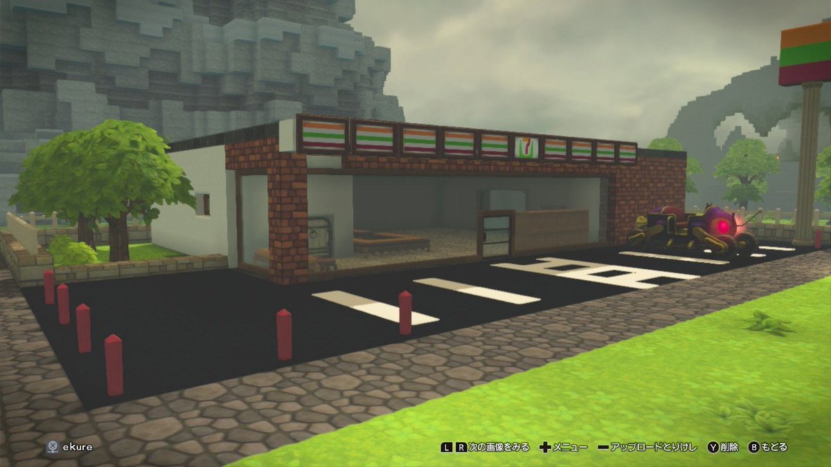 eclair_ff14ato's tweet photo. マイクラとドラクエビルダーズとFF14と7ｄ2ｄで作ったセブンイレブン達！ https://t.co/5dsXMgPqRJ