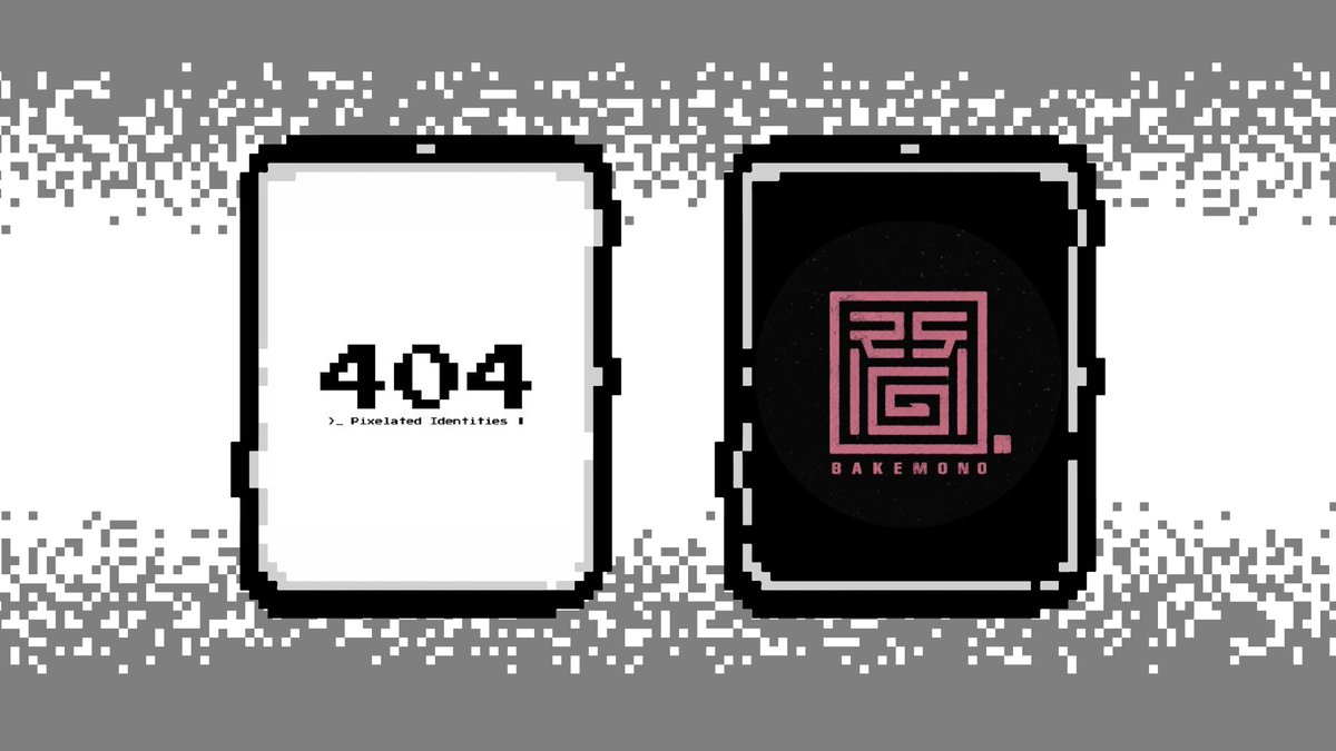 pxidentities's tweet photo. We are thrilled to announce our official collaboration with @BakemonooNFT !
   
404: Pixelated Identities is teaming up with one of the most dedicated NFT communities in the space to expand our grassroots experiment.

Let's execute together. https://t.co/xaCfIHu0G6