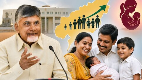 greatandhranews's tweet photo. ఏపీలో ఎక్కువ సంతానానికి ప్రోత్సాహం..

🔹ఏపీలో ముగ్గురు లేదా అంతకంటే ఎక్కువ మంది పిల్లలు ఉన్న దంపతులకు రూ.5 వేల నగదు ప్రోత్సాహకం.

🔹 ప్రతి జిల్లాలో మూడు జంటలకు ఈ ప్రోత్సాహకం అందించనున్న ప్రభుత్వం.

🔹 ఈ ప్రచార కార్యక్రమాల కోసం రూ.56 లక్షలు విడుదల చేసిన ఏపీ ప్రభుత్వం. https://t.co/yNixLOx8OU