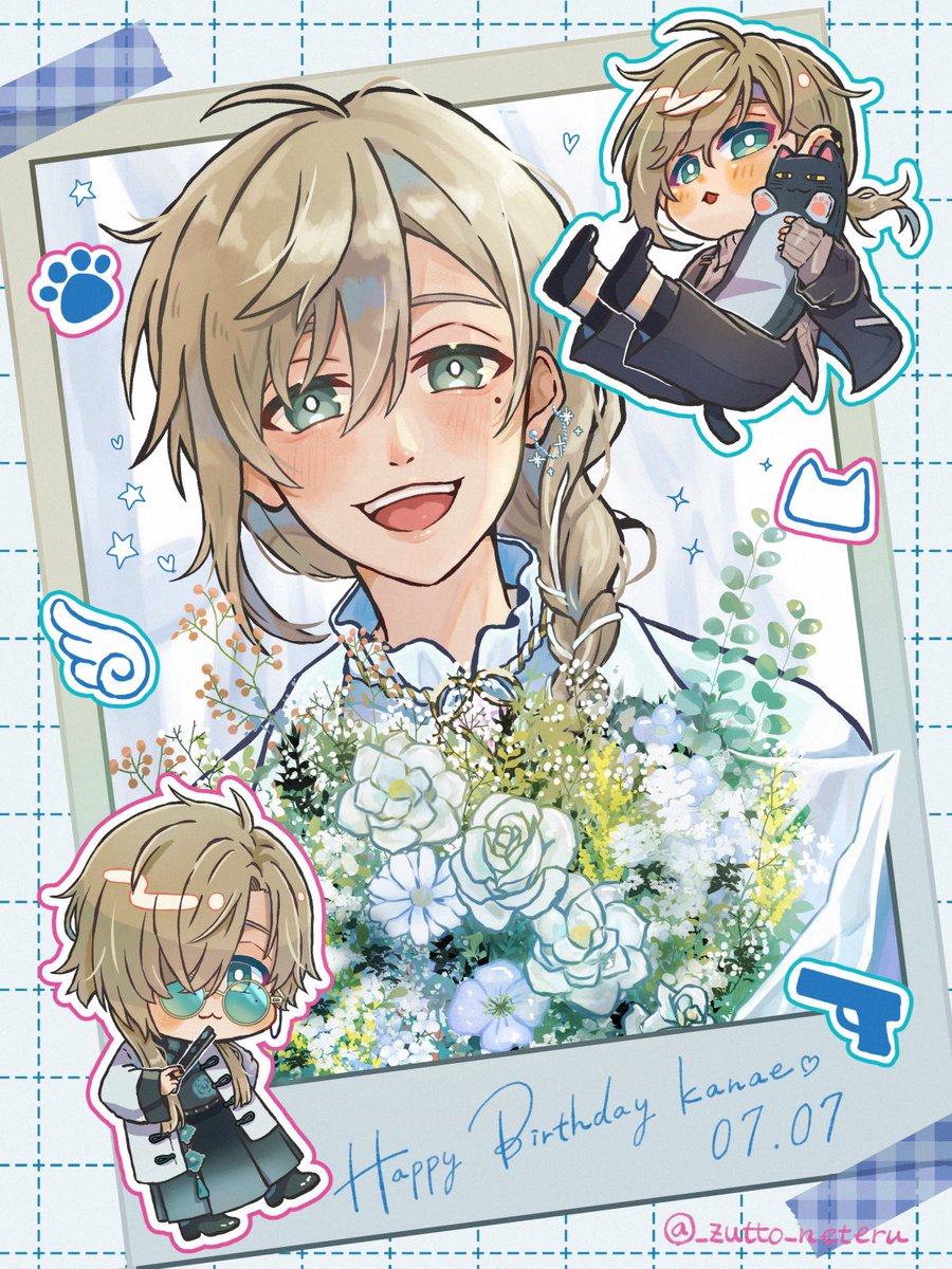 _zutto_neteru's tweet photo. お誕生日おめでとうございます！🎉🩵
#叶生誕祭2026 #かな絵 https://t.co/5a7TXNZzff