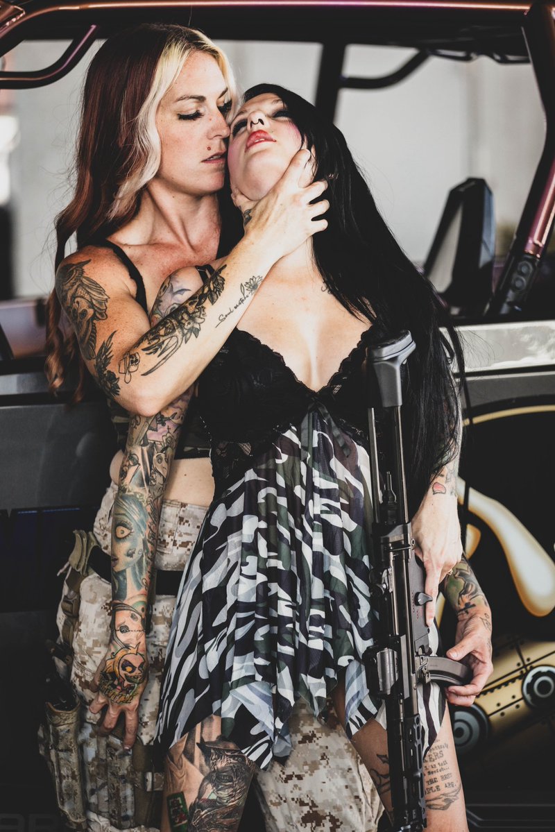 TattedJane's tweet photo. Seek and destroy 😈 @inkdzombae_az https://t.co/BQCDir8lzI
