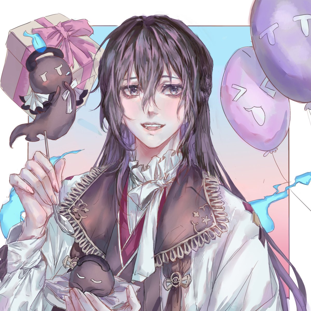 kiq10079706's tweet photo. 🖤メリイお誕生日おめでとう🖤

💜commissioned by me 
#幽ロマ 
 #メリィ生誕祭 https://t.co/zWswzFIrYH