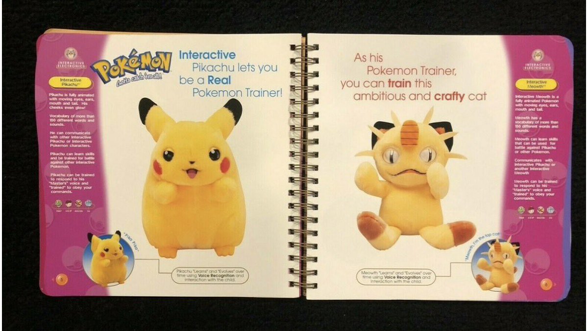 OOC_barney's tweet photo. @Mengie_Meng @CrispyFrise The I choose you pikachu doll was VERY similar looking to this canceled one but it is diffent 

This pikachu has blinking eyes and a moving tail and was able to interact with Furby https://t.co/yvk6fPP8Mo