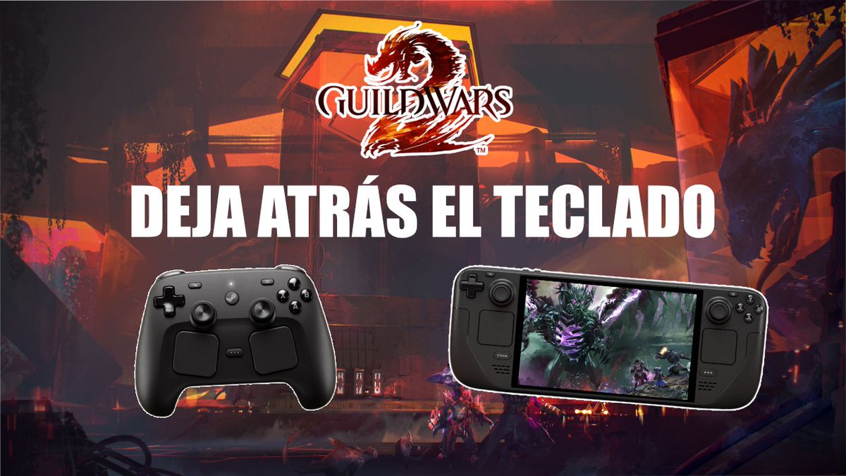 Kurai_Naito's tweet photo. Si alguna vez habéis querido jugar a @GuildWars2_ES  desde el sofá o fuera de casa: 
He estado unos meses creando y perfeccionando unos controles para Steam Deck y Steam Controller.

Con menús radiales incluidos!

Echadle un ojo y comentadme qué os parece!
https://t.co/lWf2Ct8bPO https://t.co/PjN6MNzoEs
