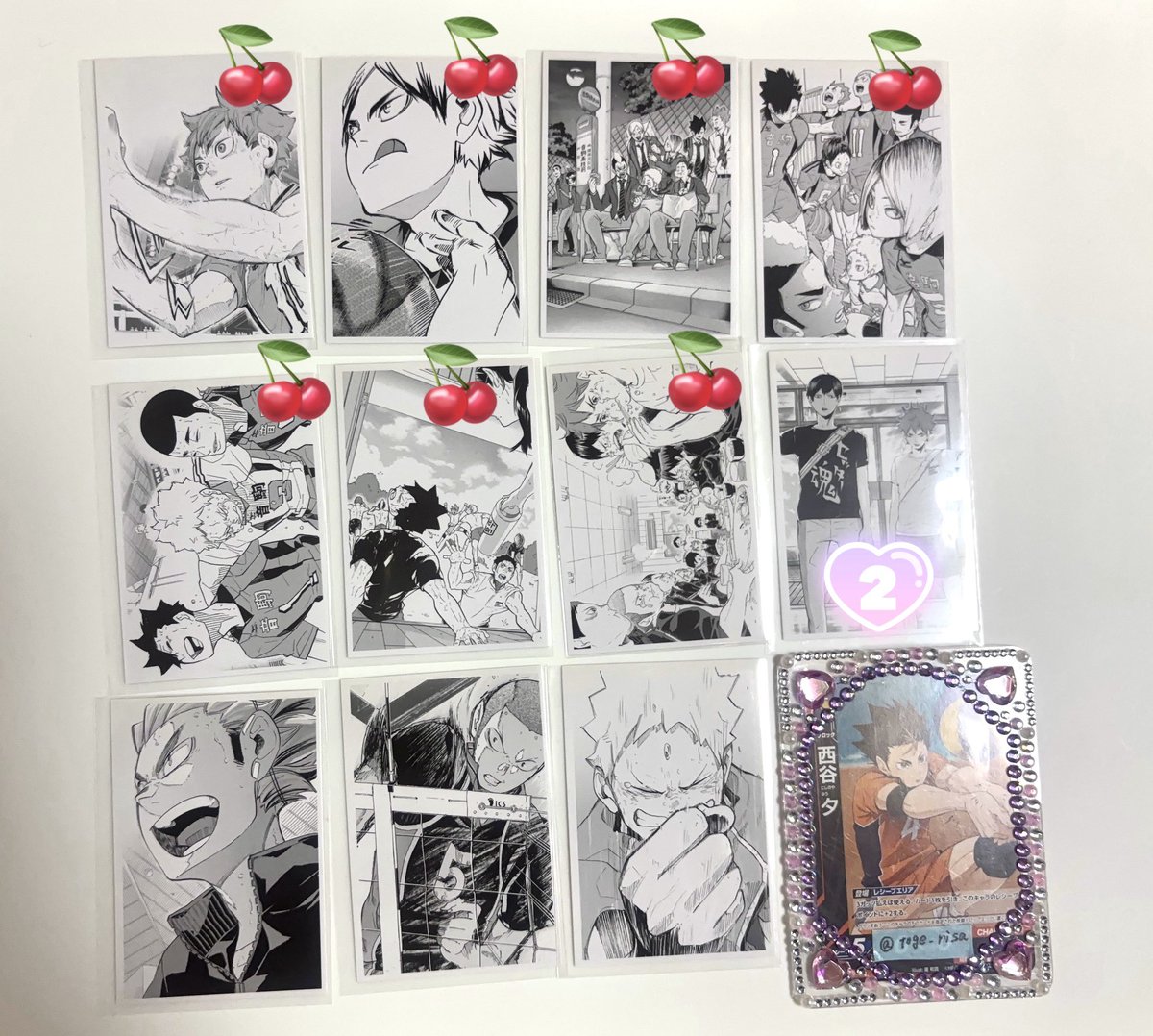 toge_risa's tweet photo. 【譲渡】ハイキュー クロニクル フォトカード ステッカーコレクション

譲)画像1~4
求)定価+送料

✧2点~取引
✧ 🍒は🟡から同額お迎え
✧別ツイ含む取引可能
✧1500円以上はPayPay┊︎銀行振込

お気軽にお声掛けください🧸 https://t.co/d4hDiymcA3