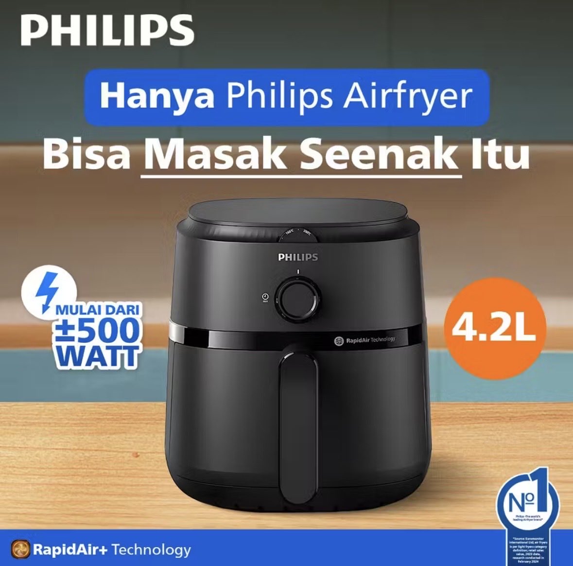 ilman722's tweet photo. Pengen makan gorengan tapi minyaknya bikin parno? 🍗

Philips Airfryer bikin masak lebih sehat, less oil, hasil tetep crispy. 4.2L, mulai ±500 watt.

Cicilan pasti 0%. Cek harga di comment 👇

#Airfryer #RacunShopee #AffiliateShopee #MasakSehat https://t.co/geLWvztC5w