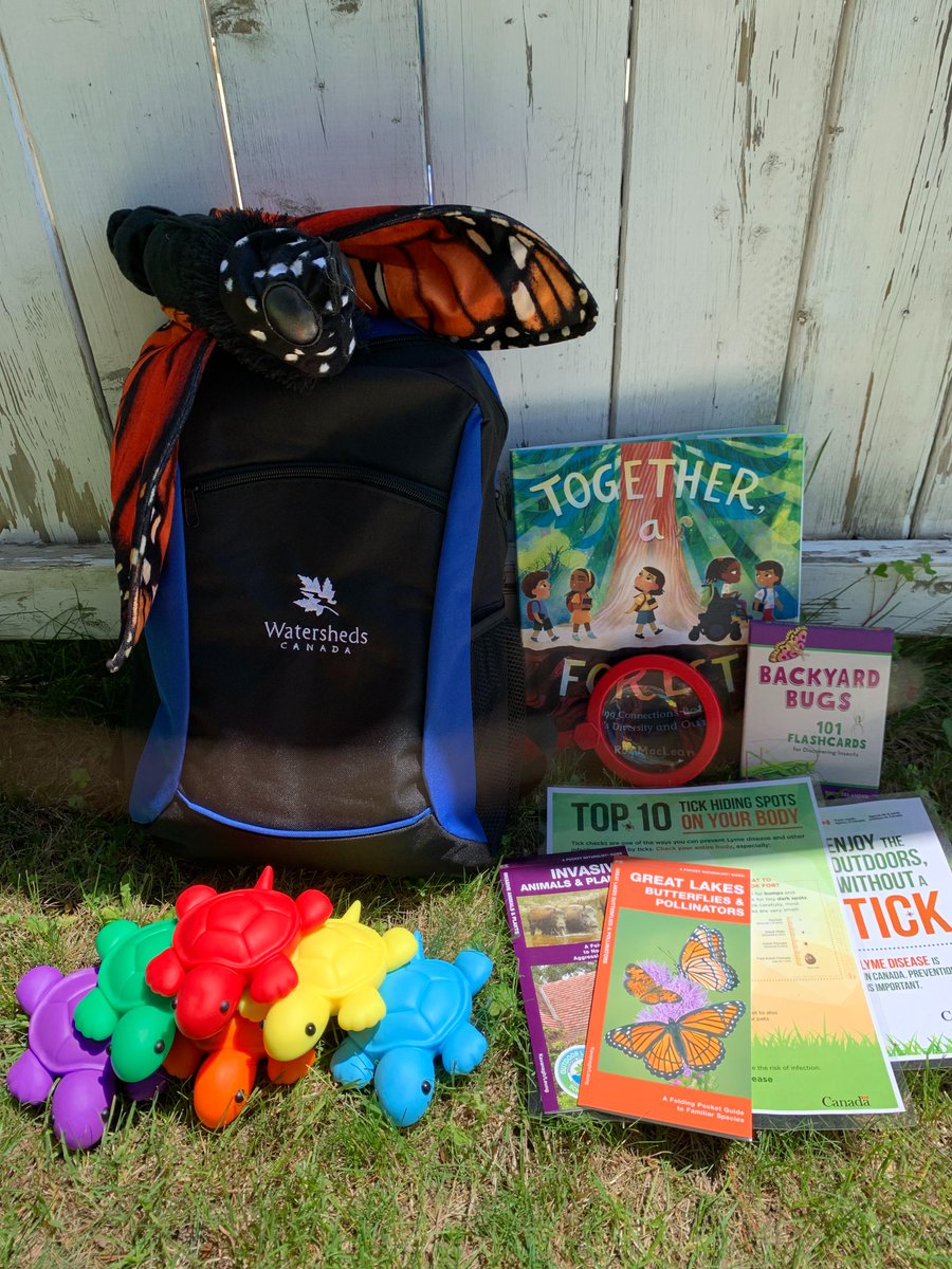 WatershedsCAN's tweet photo. Eight new 'One Health' themed backpacks are now available for children, youth, and families using North Hastings Community Integration Association's services this summer!

One Health focuses on the idea that human and natural systems are interdependent on each other. One Health looks at human health, animal health, and environment health and how the interconnections are central to the well-being of all. You may have heard this concept also called 'All My Relations'. In many Indigenous cultures, the interconnectedness of all life shows our shared destiny and mutual reliance and respect.

This project is delivered in partnership with North Hastings Community Integration Association, with funding from @JLFoundation2 and @TD_Canada Friends of the Environment Foundation.