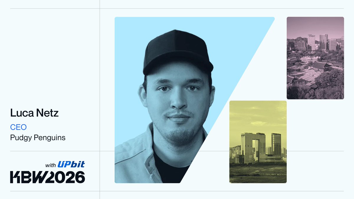 kbwofficial's tweet photo. KBW2026 @pudgypenguins: @LucaNetz

Luca Netz (CEO, Igloo Inc. & Pudgy Penguins) is confirmed for KBW2026 this fall, helping transform one of crypto's most recognizable consumer brands into a global IP spanning major retailers, licensed products, gaming, and millions of households around the world through Igloo Inc.

Early Bird tickets are available now. ⬇️
