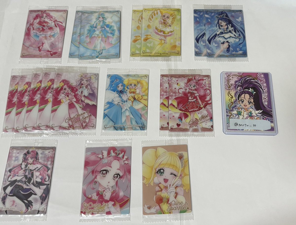 mrtu_30's tweet photo. プリキュア ウエハース13 交換

譲 画像1〜3

求 画像4〜7(コンプ目的のため4枚目最優先)

※纏めての方、2〜3枚目含む方優先

郵送のみ

★プロカ任意 https://t.co/B8E5xVGA5h
