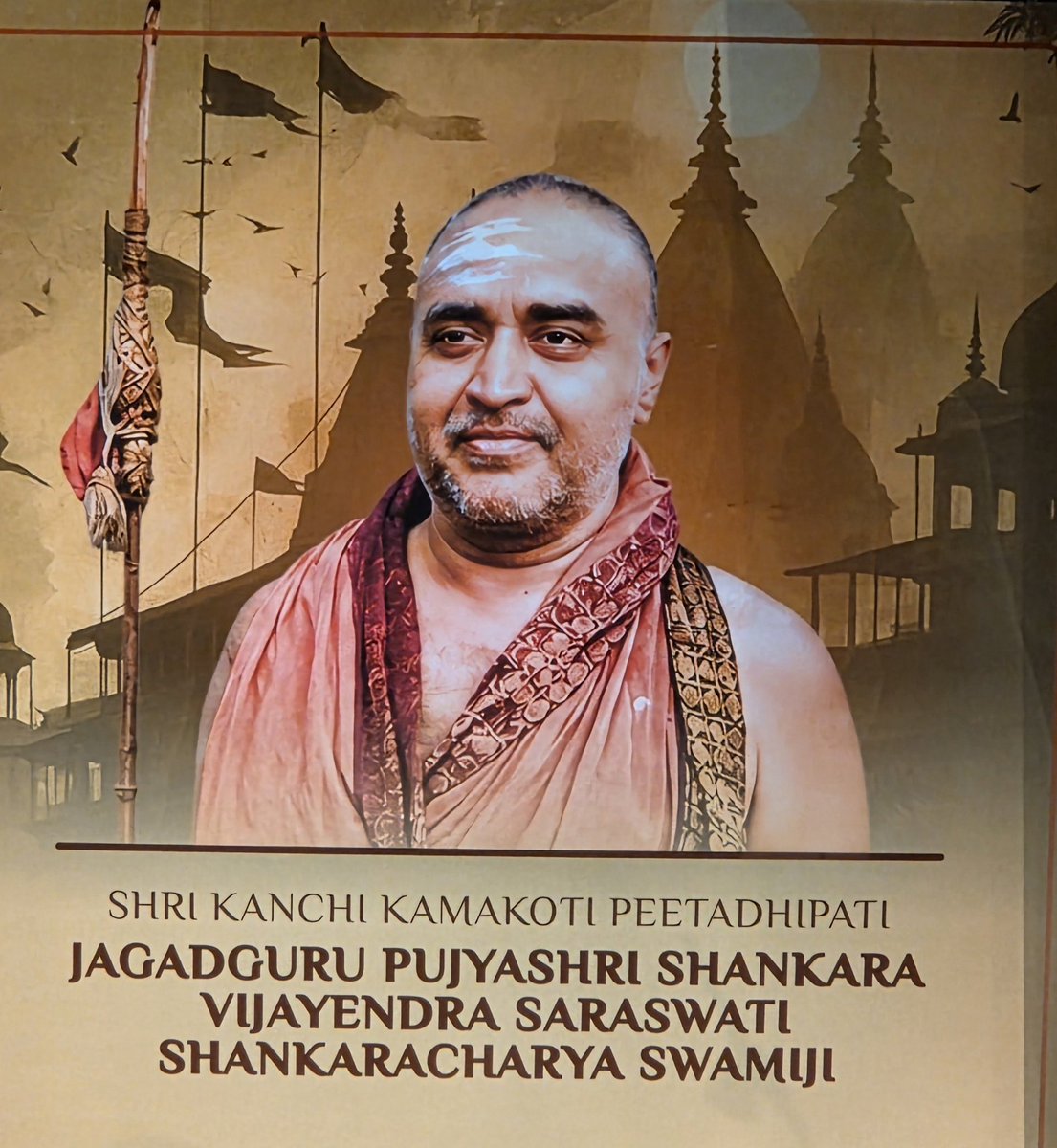 manishseth's tweet photo. Deeply inspired by the divine presence of Shri Kanchi Kamakoti Peetadhipati Jagadguru Pujyashri Shankara Vijayendra Saraswati Shankaracharya Swamiji. As the 70th Jagadguru Shankaracharya of the historic Sri Kanchi Kamakoti Peetham, Swamiji continues an unbroken lineage of spiritual leadership dedicated to Advaita Vedanta and universal welfare.  
​Let us imbibe his teachings to foster peace, unity, and a deeper connection to our cultural roots.

@kg_suresh @LtGovDelhi @IHCDelhi @rammadhav_
​#KanchiKamakoti #SanatanaDharma #AdvaitaVedanta #Shankaracharya