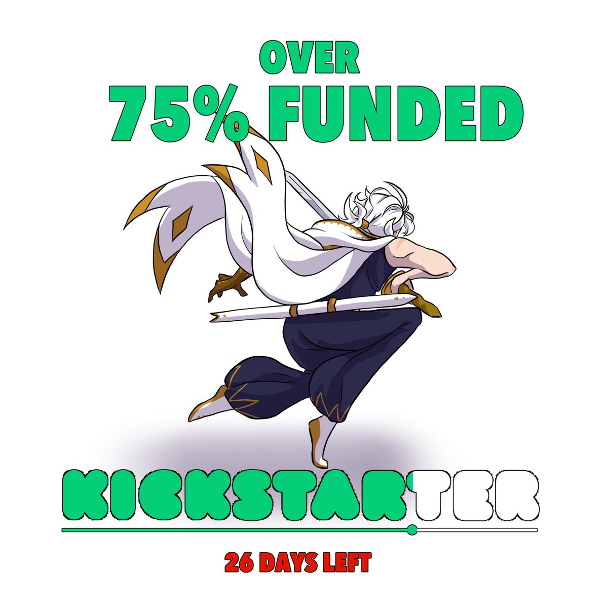 PI_DyeYT's tweet photo. A little late posting it as we're now 80% FUNDED with 24 days left... but we've passed the 75% funded mark!!

Make sure to back this #indieanimation project on Kickstarter before time runs out!! We're so close to our goal of $2k! https://t.co/odJZMhMOYZ