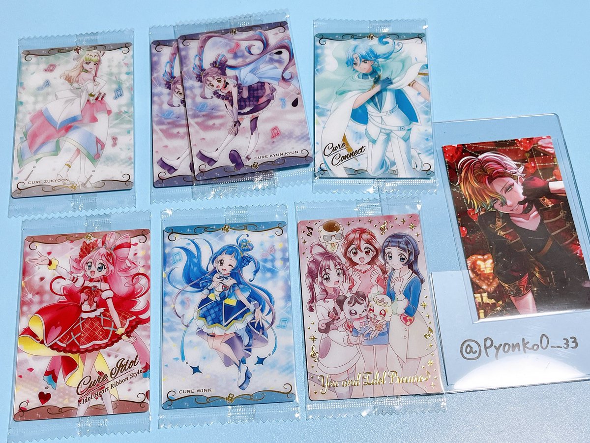 PyonKo0__33's tweet photo. 【更新】
[交換]プリキュアウエハース13

[譲] 画像のもの
[求] キュアキッスHR  【最優先】
       キュアキッスSR
       キュアアルカナシャドウSR

キッスHRお譲り頂ける場合、1:2で他のカードもお譲り可能です。

郵送交換希望です。
検索からでもお気軽にお声掛けください🎀 https://t.co/VaBLUXSLDi