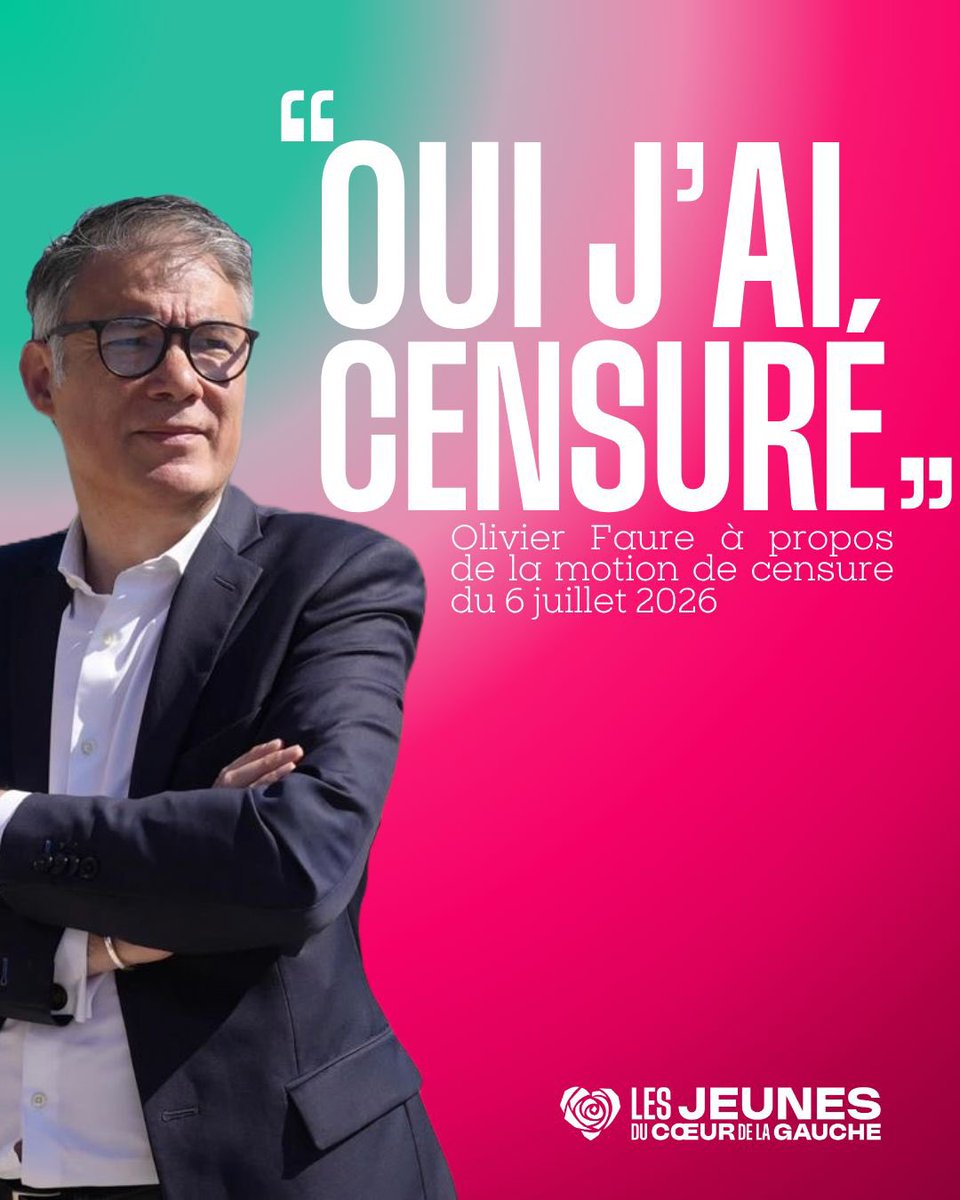 js_coeurdelag's tweet photo. Merci à @olivierfaure pour avoir voté la motion de censure ! ✊ https://t.co/K7h7zhHJv4