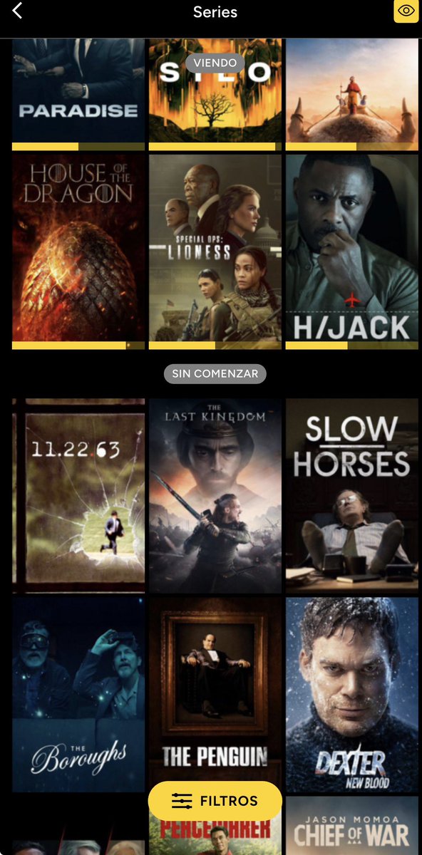 Jefry04's tweet photo. #tvtime muchas alternativas y yo lo único que quiero es una interfaz sencilla donde muestre las series separadas las q estoy viendo, las pendientes y las q ya vi. Todo en una misma pantalla como Tv time https://t.co/Ne3MU8lyBU