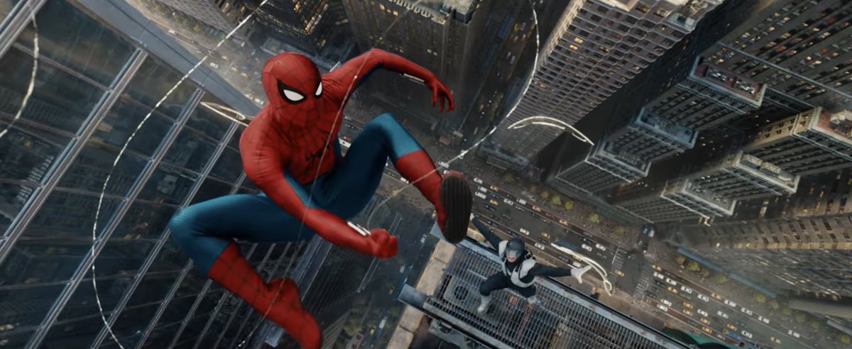 JEST0Z's tweet photo. How did we go from this movie looking like Thunderbolts to Insomniac Spider-Man??? https://t.co/GrWxF5wjxK