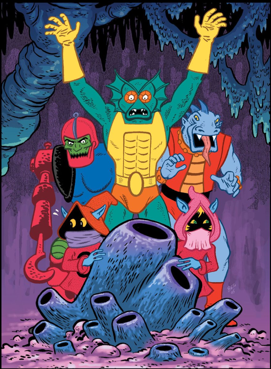 RobMessick's tweet photo. MOTU Masters of the Universe art by Gilbert Hernandez MerMan TrapJaw FangMan Orko Dree-Elle

@BetomessGilbert 
#GeneHa @DreamWorksSheRa @He_Man_movie #MastersoftheUniverse #HeMan #SheRa
@Mattel 
@mastersmovie #200X #MOTU
@MastersOfficial 
#TrapJaw #MerMan #FangMan #Orko #DreeElle https://t.co/zC5jdhj6ov