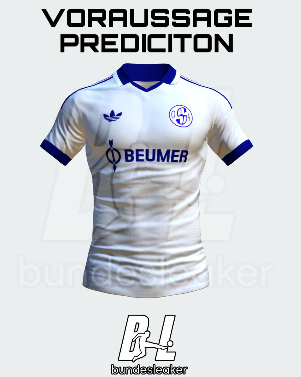 Bundesleaker's tweet photo. 💙/// schalke 04 auswärts - infos 

- weiß/blaues design
- altes logo (vermutlich das abgebildete)
- adidas trefoil
- polo kragen 
- muster: ja/nein - unbekannt 

#s04 #adidas https://t.co/NpG8blVCJN