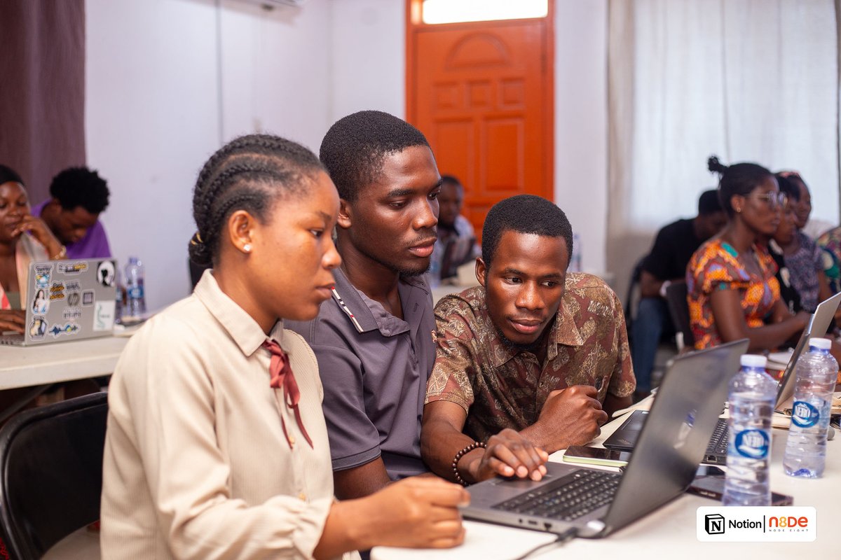 NodeEight's tweet photo. Community, creativity, and innovation, that's what the weekend was all about. ✨

Together with @NotionGhana_, we officially launched the Notion Ho User Group, bringing creators, students, and professionals to learn, connect, and explore what's possible with Notion.

1/5 https://t.co/NRqfuJOuv7