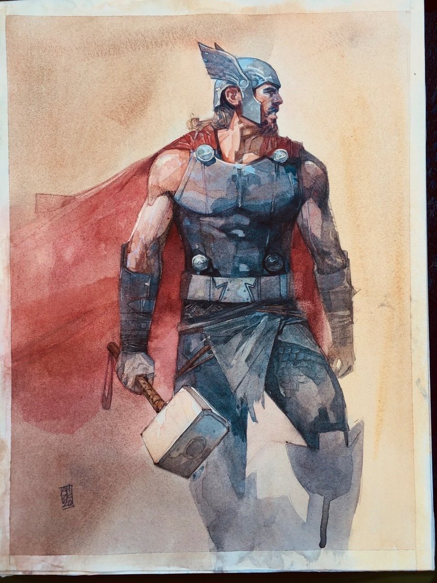 KEVINTOMIRANDA's tweet photo. Thor by @alexmaleev https://t.co/12ycczLFUB