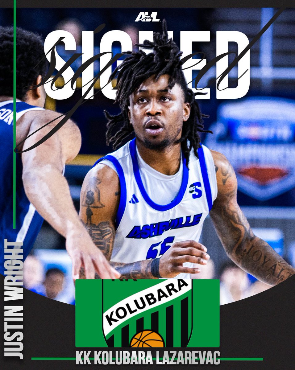 UNCAvlMBB's tweet photo. Justin Wright Signs First Professional Contract with KK Kolubara Lazarevac

📰 https://t.co/PwG3tQGlOL

#ALLinAVL #IWWD https://t.co/1nMF8fjgpU