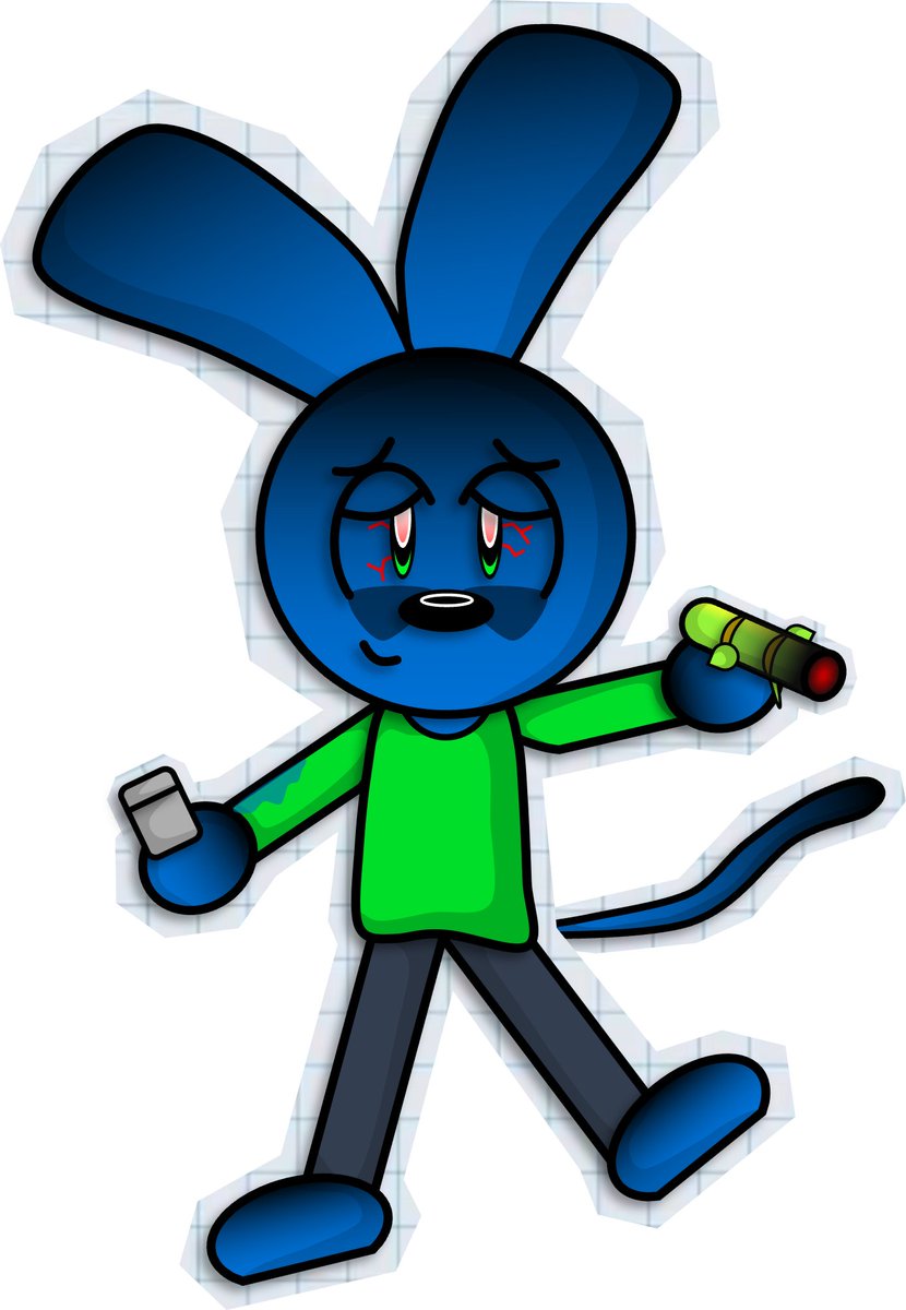 pipoanimation's tweet photo. I was seriously debating about giving him a smile because he looks so fucking funny with it https://t.co/x9F3LWYPyr