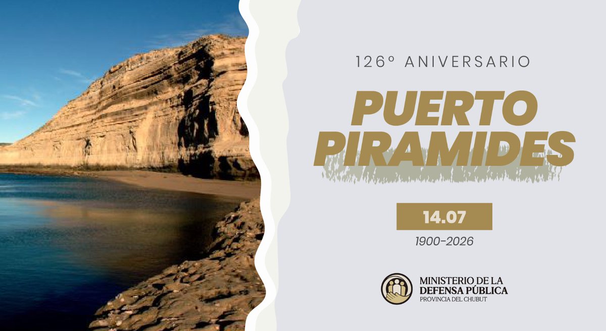 MDPChubut's tweet photo. 🗓️14 de julio
#PueroPiramides
#Chubut
#JorgeLuisPerversi https://t.co/onrnJ8hPCg