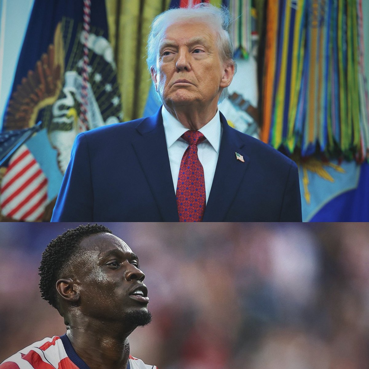 golesendir_'s tweet photo. Una semana le quiere quitar la ciudadanía, a la otra usa todo su poder para que le quiten la roja. Las paradojas del Mundial. 

Donald Trump, en rueda de prensa, reconoce que llamó al presidente de la FIFA a pedir que le quitaran la roja a Balogun. “Vi la jugada. No era ni falta y ese árbitro es sospechoso si miras su pasado. Balogun es nuestro mejor jugador y le enseñó la roja, por eso pedi la revisión”.

Con la mano derecha llamó a Infantino, quien tiene oficina en la Trump Tower de Nueva York. Y con la izquierda, movía hilos. Apenas unos días después de este suceso se cayó su proyecto de limitar la ciudadania por nacimiento. La Corte Suprema lo tumbó y afirmó que todos los niños nacidos en suelo estadounidense son ciudadanos, independientemente del estatus migratorio de sus padres. 

La ironía es que Balogun es uno de esos niños. Es estadounidense por accidente: su madre nigeriana, con residencia en Londres, a los 7 meses de embarazo se fue de vacaciones a Brooklyn. Al regreso, por temas de papeles, no la dejaron montar al avión y tuvo que parir en Nueva York. Esa era la única raiz estadounidense de Balogun, quien jugó en las selecciones inferiores de Inglaterra. 

Hubo un proceso de scouting y lo convencieron de jugar en la selección de Estados Unidos, quien tiene 12 jugadores migrantes o de padres migrantes disputando el Mundial. Uno de cada cuatro jugadores que disputaron el Mundial no nacieron en el país que representan. 

Ver a Trump moviendo todo su poder para que pongan a jugar a un migrante al que trató de quitarle la ciudadanía, es uno de los extraños acontecimientos de este Mundial.