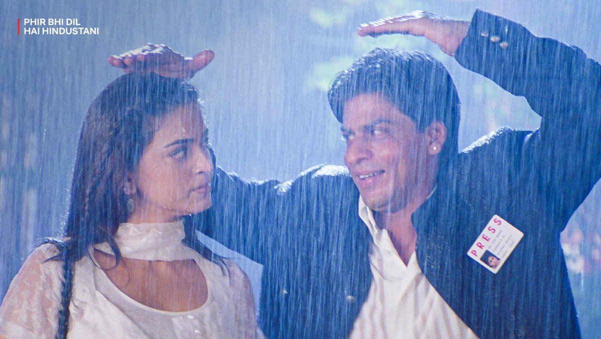 SRKUniverse's tweet photo. SRK &amp; Rain = Pure Magic. 🌧️❤️

No one does romance in the rain quite like Shah Rukh Khan.

@iamsrk

#ShahRukhKhan #SRK #KingKhan #ItsKingTime https://t.co/ToDbMxYPr6