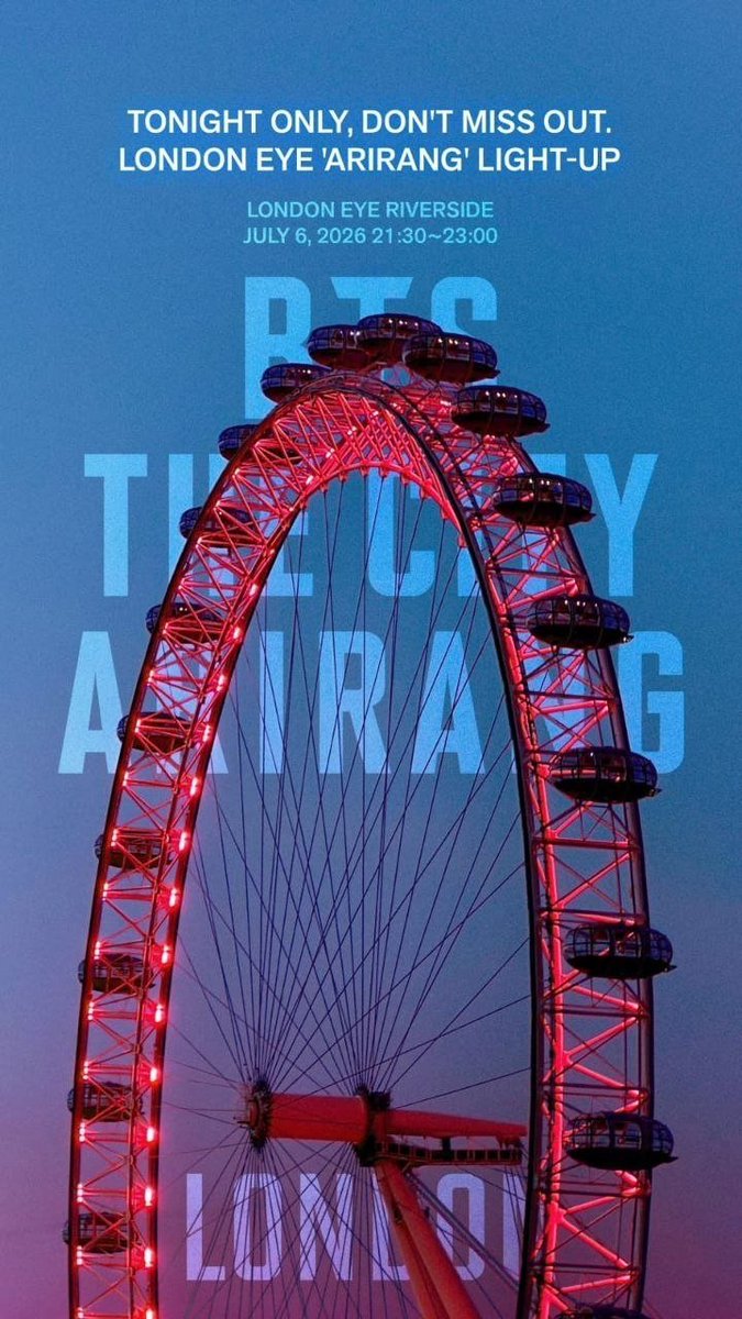 btswingsjm7's tweet photo. — BTS OFICIAL A TRAVEZ DE INSTAGRAM STORY

 • SOLO POR ESTA NOCHE NO TE PIERDAS LA ILUMINACIÓN 'ARIRANG' EN EL LONDON EYE https://t.co/NzSgszefMP