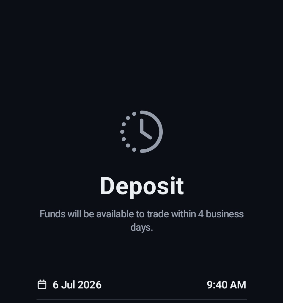 TheHoopCentaI's tweet photo. 4 business days for a debit card deposit. Polymarket is trash. https://t.co/XsDUcrBGXs