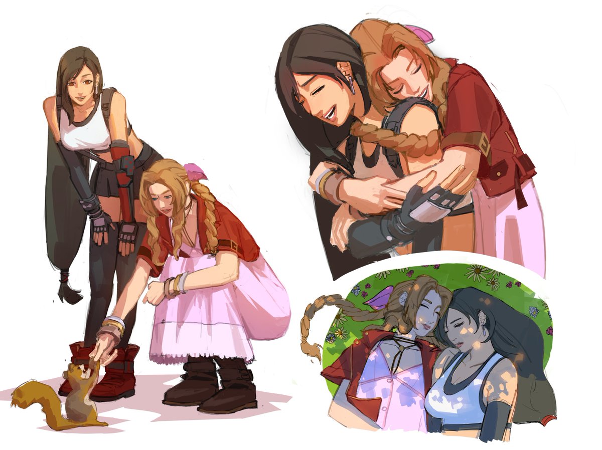 clarasinem's tweet photo. Happy babies🌟
#aerti #tifa #aerith https://t.co/ZdAz7Ze2SD